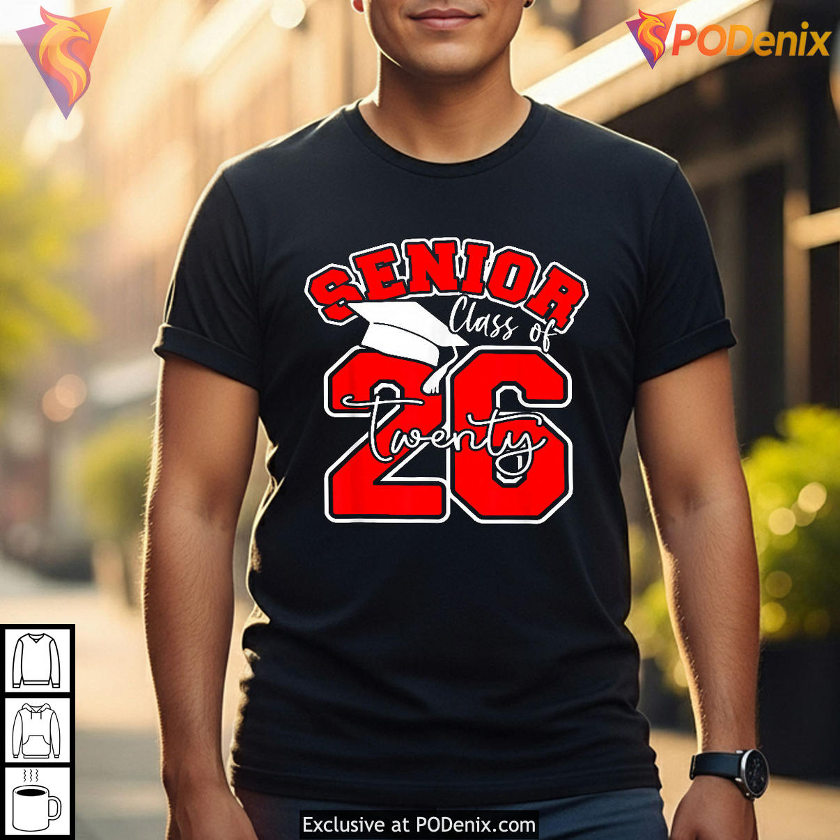 Senior Class Of Graduate Fan Shirt 2026 Graduation Celebration Party Apparel