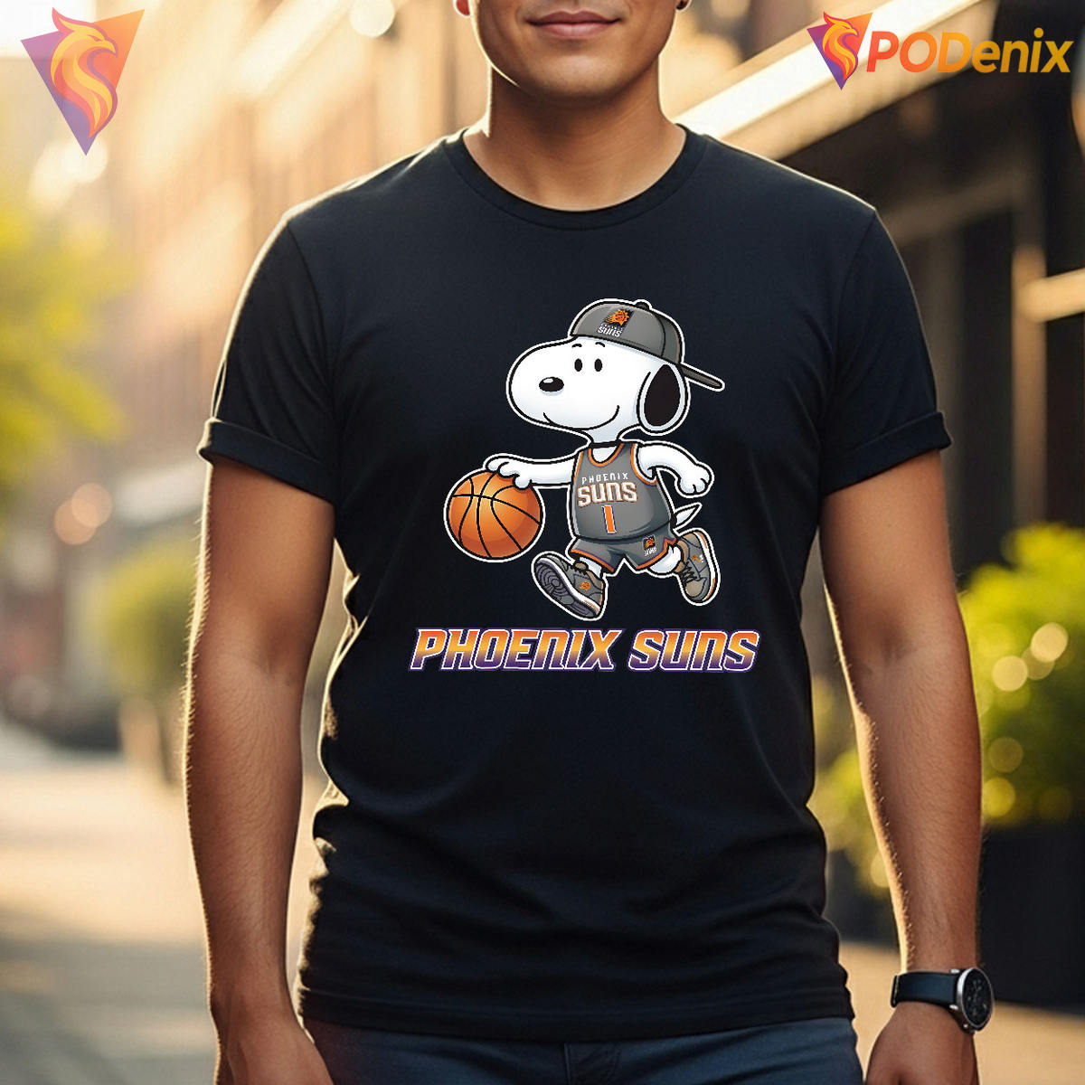 Snoopy NBA Fan Gift Snoopy Phoenix Suns Tshirt Family Birthday Basketball Tee Snoopy NBA Fan Gift Snoopy Phoenix Suns Tshirt Family Birthday Basketball Tee