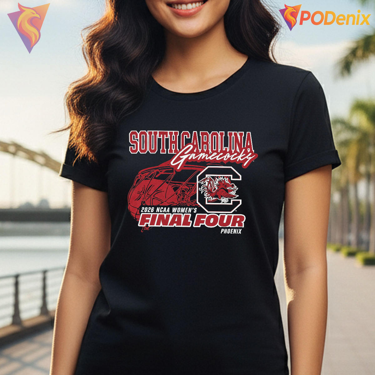 South Carolina 2026 Final Four NCAA Women's Basketball Fans Shirt Phoenix Gift South Carolina 2026 Final Four NCAA Women's Basketball Fans Shirt Phoenix Gift