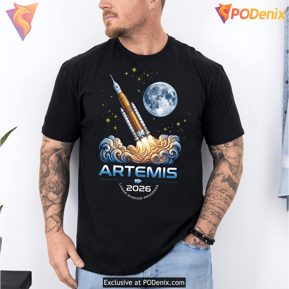 Space Program Fan Artemis II Shirt Astronomy Space Exploration Gift