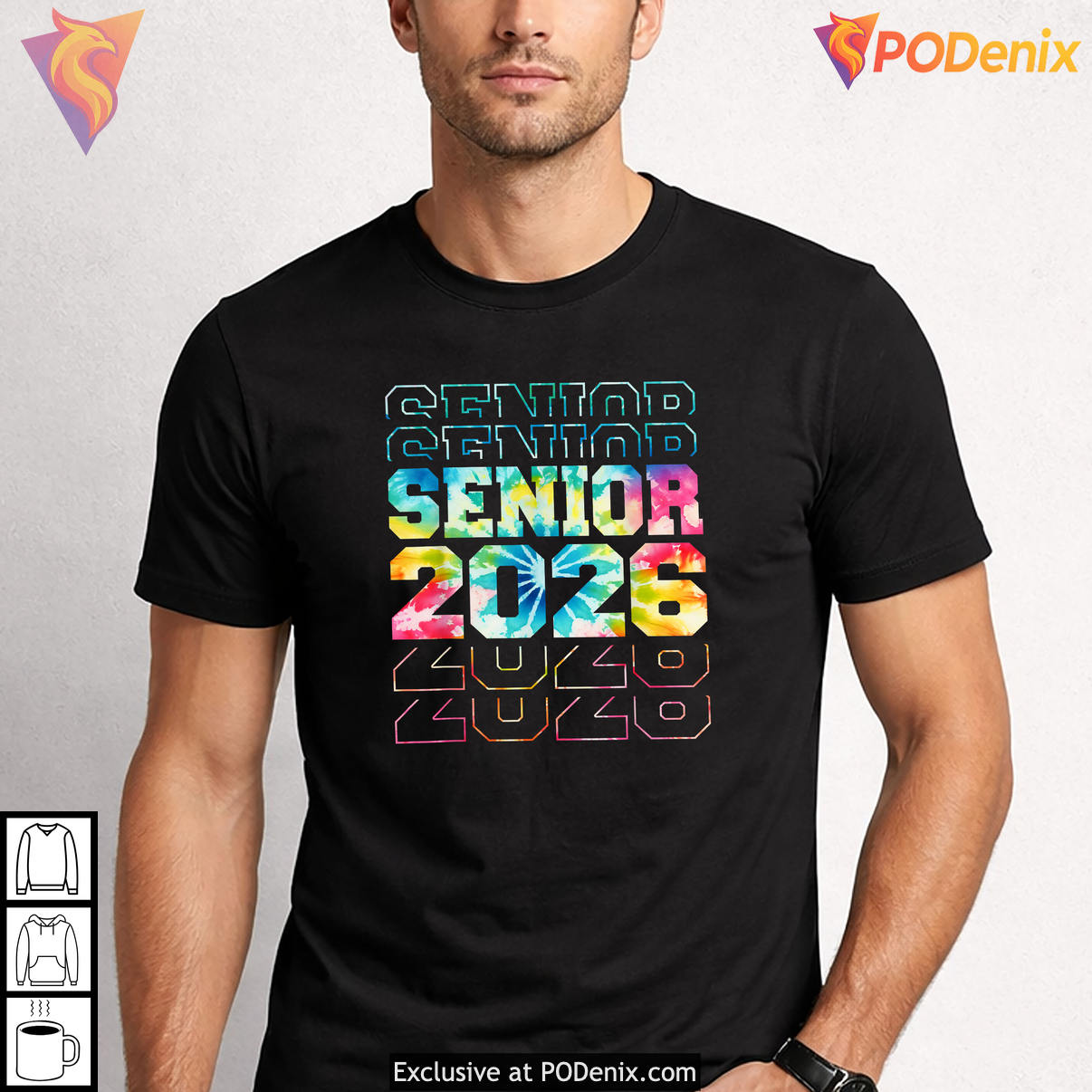 Tie Dye Graduation Senior Men Women Shirt 2026 Class Of Funny Fan Apparel Gear