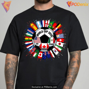 USA Canada Mexico Soccer Shirt 2026 World Tournament Football Fan Graphic Gear