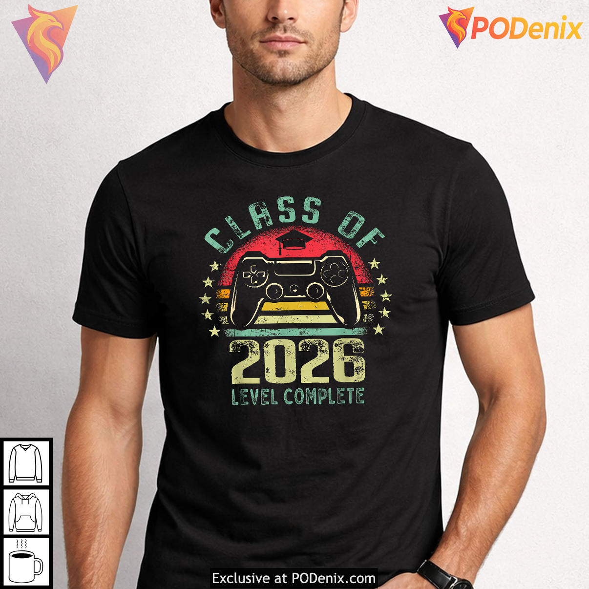 Video Gamer Level Complete Senior Shirt 2026 Class Of Graduation Fan Apparel
