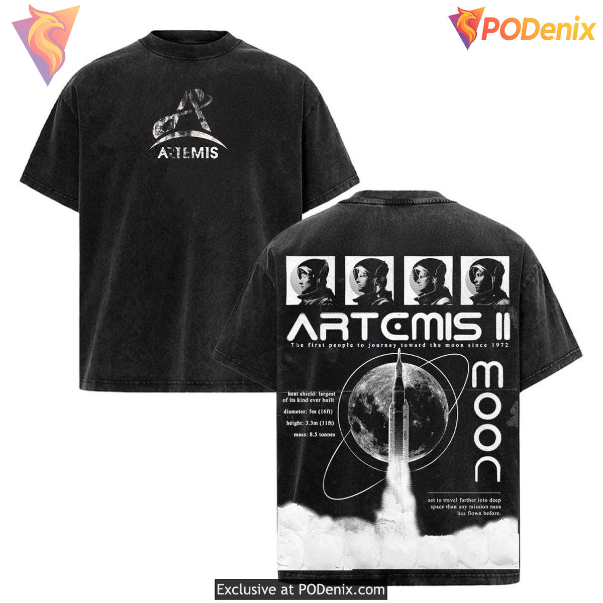 Vintage Astronaut Artemis Mission Shirt Washed Space Exploration Gift