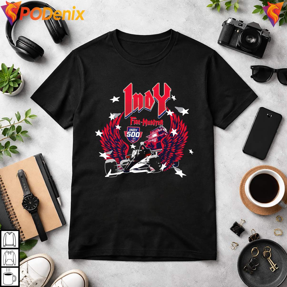 2026 Indy 500 Car Eagle Graphic Tshirt Motorsport Racing Fan Apparel For Men 2026 Indy 500 Car Eagle Graphic Tshirt Motorsport Racing Fan Apparel For Men