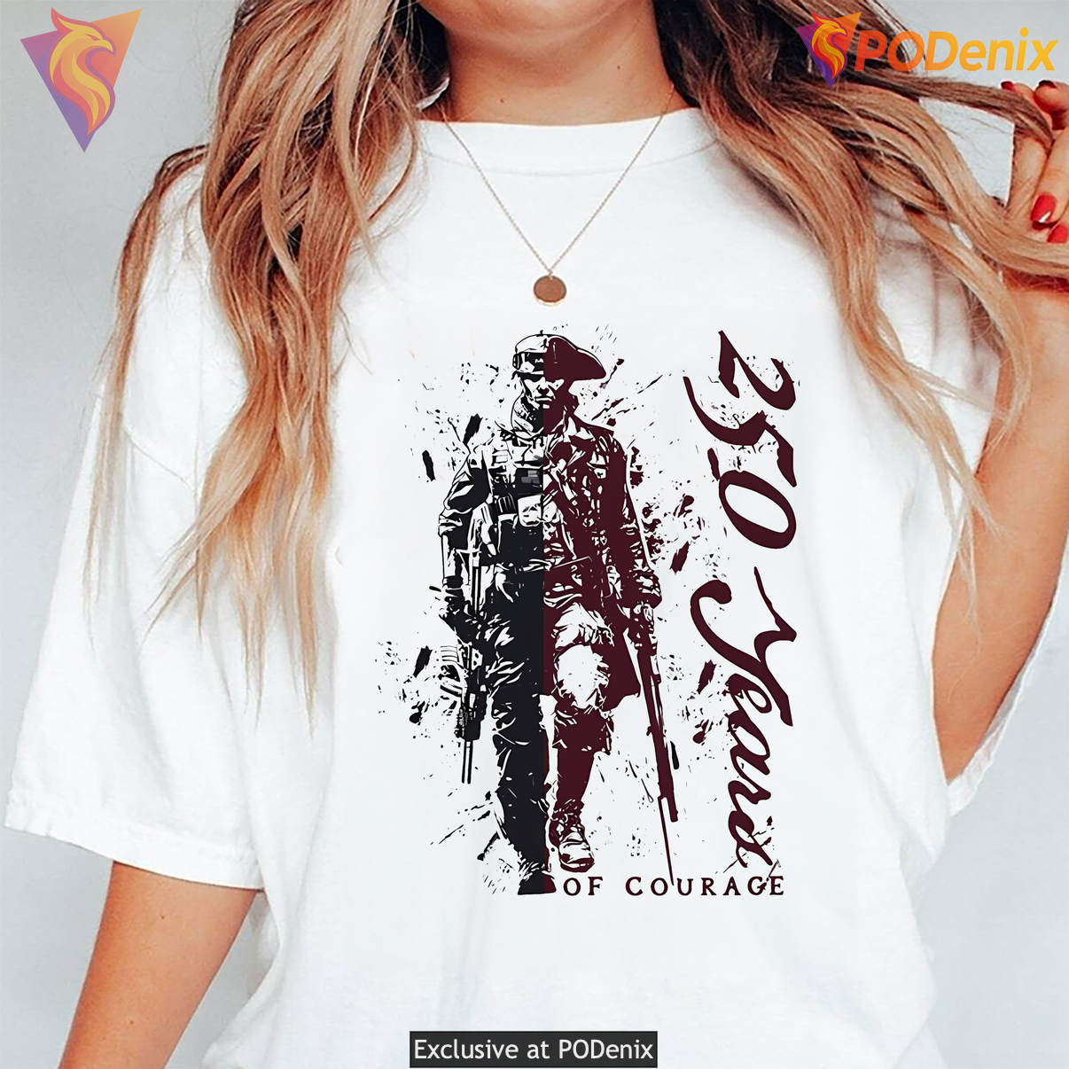 250 Years Of Courage Shirt American Patriotic History Graphic Design For Mens