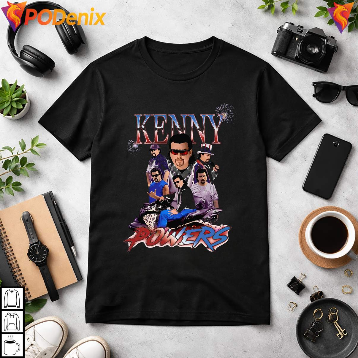 90s Bootleg Kenny Powers Retro Shirt All American Flea Market Graphic For Men
