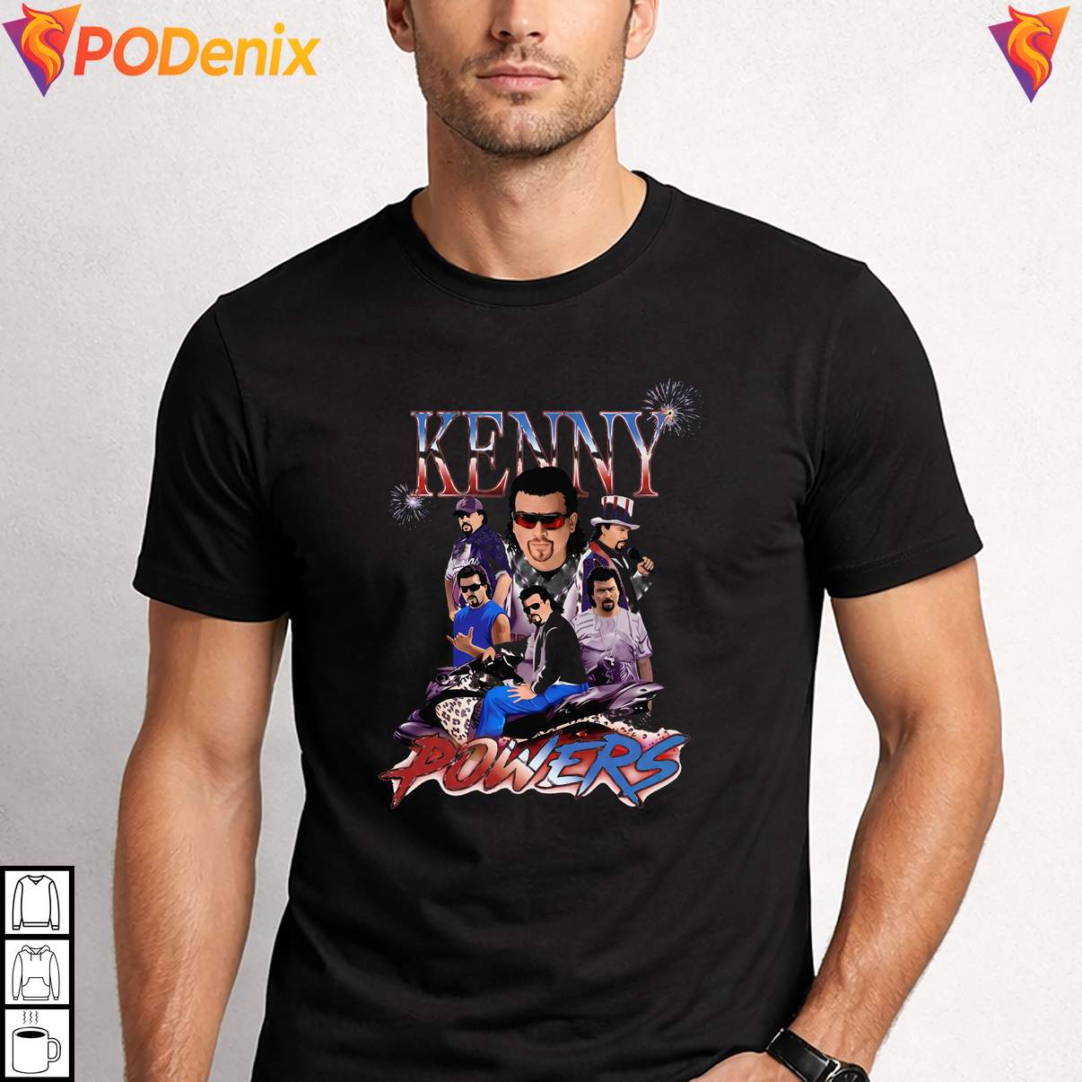 90s Bootleg Kenny Powers Retro T-Shirt All American Flea Market Graphic For Men 90s Bootleg Kenny Powers Retro T-Shirt All American Flea Market Graphic For Men