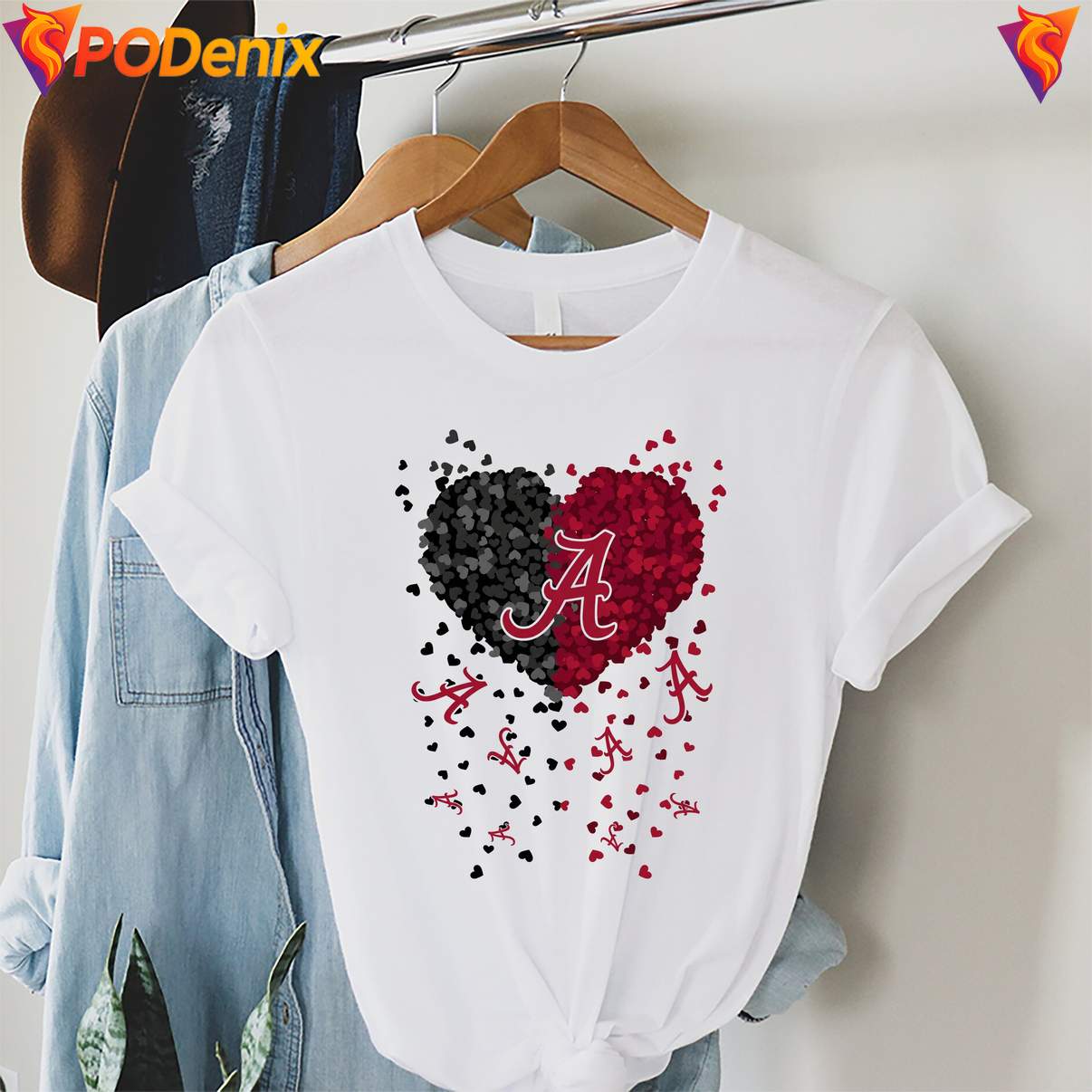 Alabama Crimson Tide 2026 Heart Tshirt Football Sports Graphic For Mens Alabama Crimson Tide 2026 Heart Tshirt Football Sports Graphic For Mens