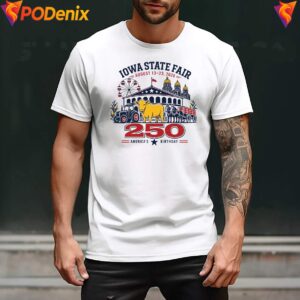 Americas Birthday 4th Of July Shirt Iowa State Fair August 2026 For Mens