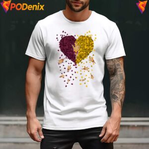 Arizona State Sun Devils 2026 Heart Shirt Football Fan Graphic For Men