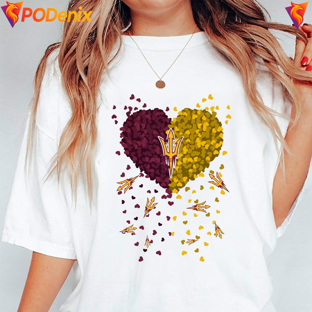 Arizona State Sun Devils 2026 Heart T-Shirt Football Fan Graphic For Men Arizona State Sun Devils 2026 Heart T-Shirt Football Fan Graphic For Men