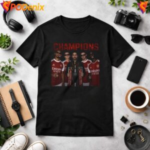 Arsenal Arteta Champions Shirt 2026 Premier League Fan Graphic For Men