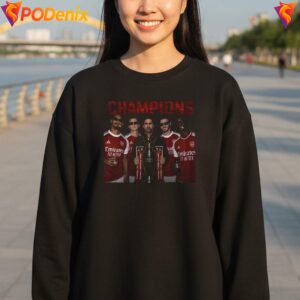 Arsenal Arteta Champions Shirt 2026 Premier League Fan Graphic For Men 3