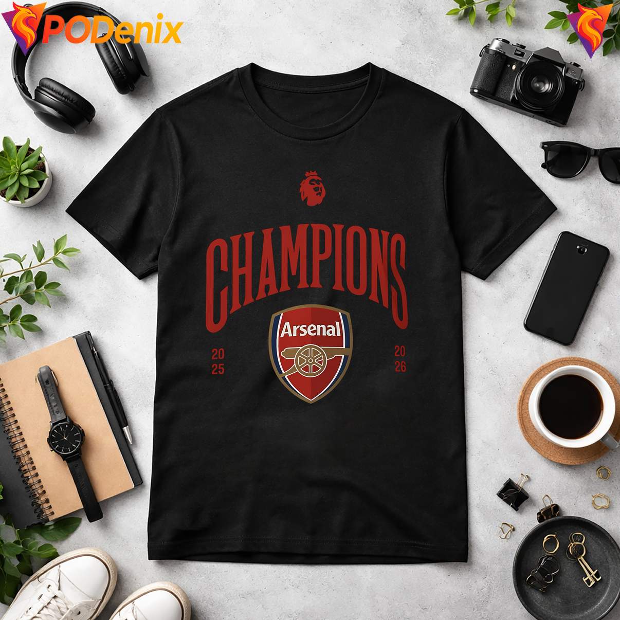 Arsenal Classic Logo Fan Tshirt 2026 Football Champions Graphic For Men Arsenal Classic Logo Fan Tshirt 2026 Football Champions Graphic For Men