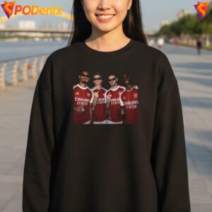 Arsenal Players Party Shirt 2026 Champions Sunglasses Graphic For Mens 3