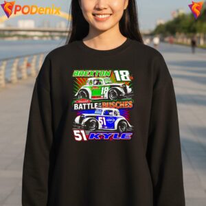 Battle Of The Bushes Racing Shirt Kyle Vs Brexton Busch Graphic For Mens 3
