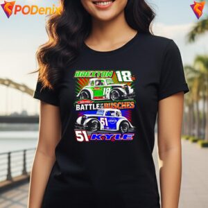 Battle Of The Bushes Racing Shirt Kyle Vs Brexton Busch Graphic For Mens 4