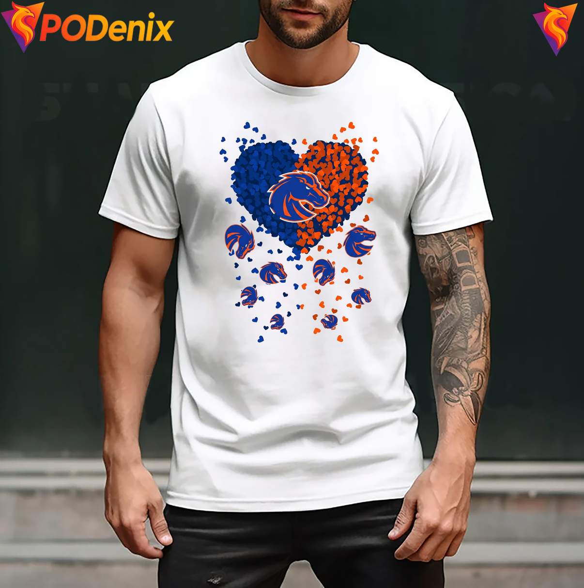 Boise State Broncos 2026 Heart Shirt Football Sports Graphic For Mens Boise State Broncos 2026 Heart Shirt Football Sports Graphic For Mens