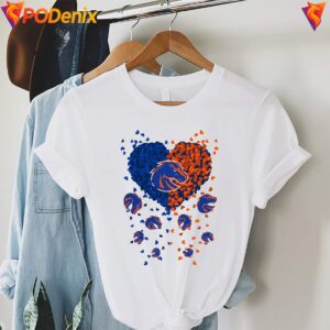 Boise State Broncos 2026 Heart Shirt Football Sports Graphic For Mens 3
