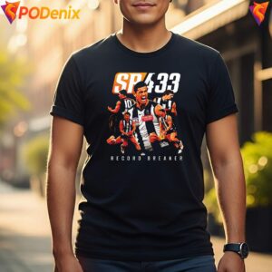 Collingwood SP433 Fan Shirt Record Breaker Signature Graphic For Mens 2