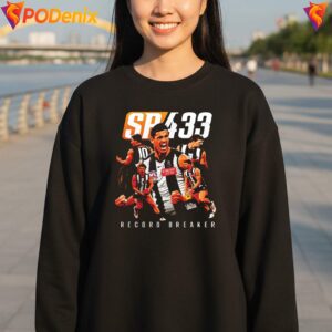 Collingwood SP433 Fan Shirt Record Breaker Signature Graphic For Mens 3