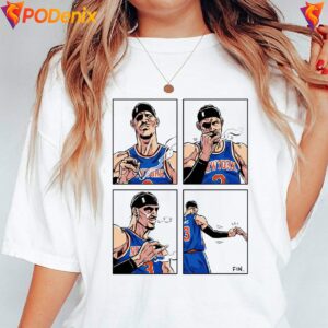 Comic Player Josh Hart Knicks Fan Shirt New York Basketball Graphic Men 2