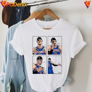 Comic Player Josh Hart Knicks Fan Shirt New York Basketball Graphic Men 3