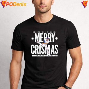 Cristopher Sanchez Crismas Shirt Baseball Fan Graphic Apparel For Men 2
