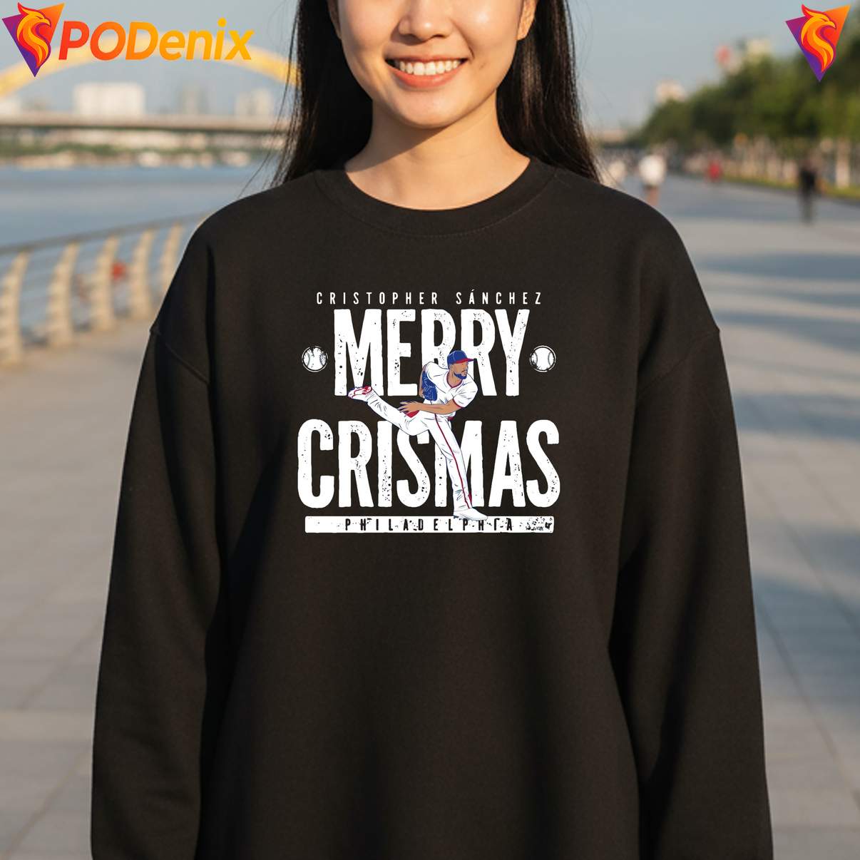 Cristopher Sanchez Crismas Tee Baseball Fan Graphic Apparel For Men Cristopher Sanchez Crismas Tee Baseball Fan Graphic Apparel For Men