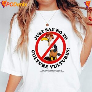 Culture Vultures Just Say No Shirt Vulture Bird Funny Graphic For Mens 2