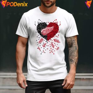 Detroit Red Wings 2026 Heart Shirt NHL Hockey Sports Graphic For Mens