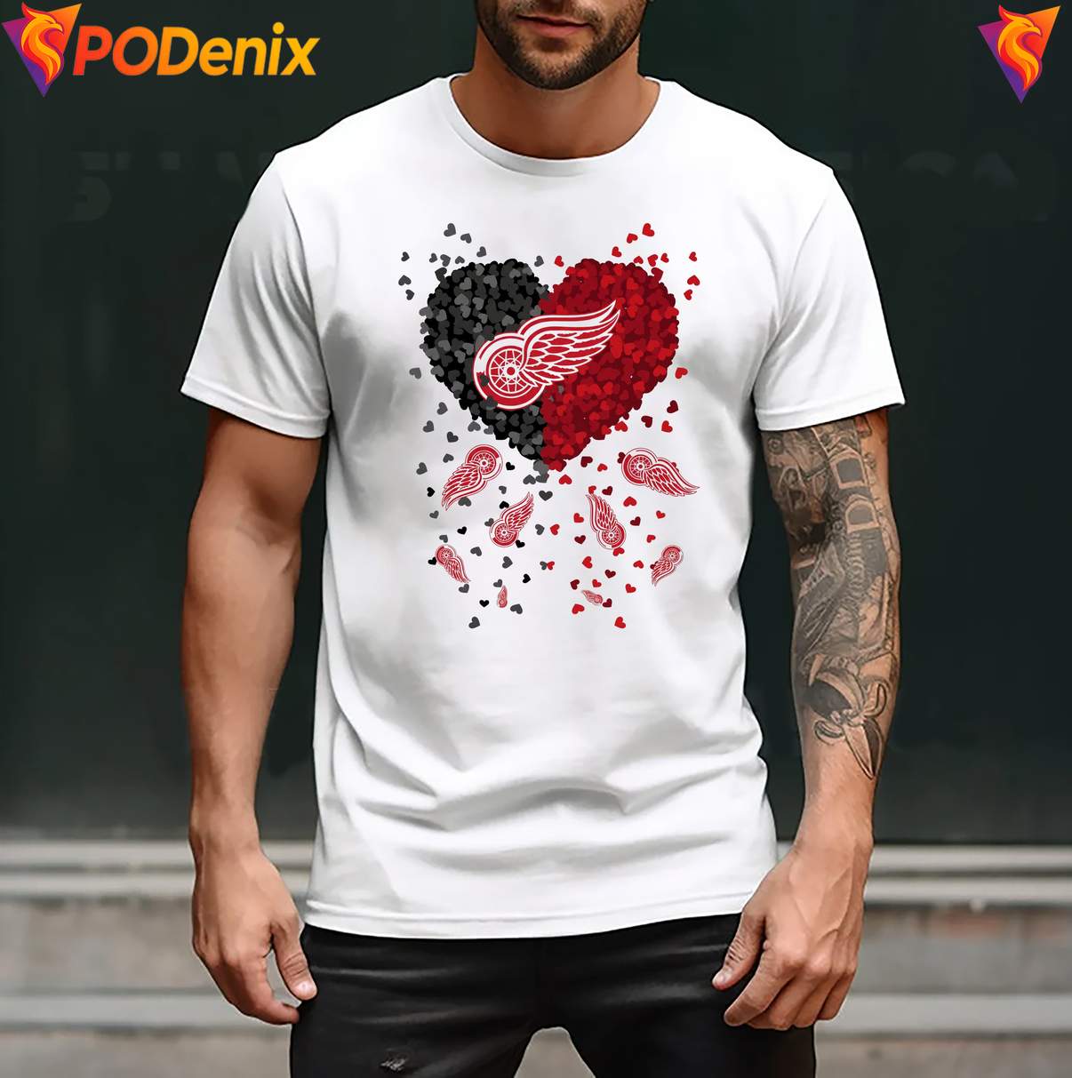 Detroit Red Wings 2026 Heart Shirt NHL Hockey Sports Graphic For Mens Detroit Red Wings 2026 Heart Shirt NHL Hockey Sports Graphic For Mens