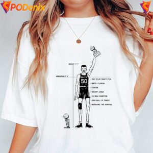 Draft Pick David Robinson Spurs Shirt 1987 NBA Champions Caricature Mens 2