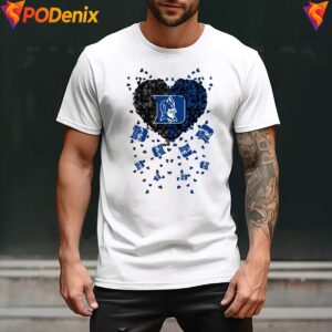 Duke Blue Devils 2026 Heart Fan Shirt Football Sports Graphic For Mens