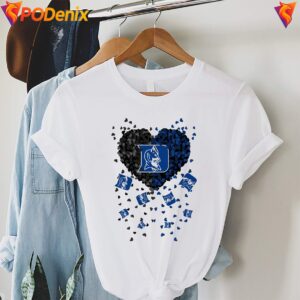 Duke Blue Devils 2026 Heart Fan Shirt Football Sports Graphic For Mens 3