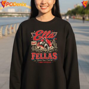 Ellas Fellas Club Cowboy Shirt Vintage Western Rodeo Concert For Mens 3