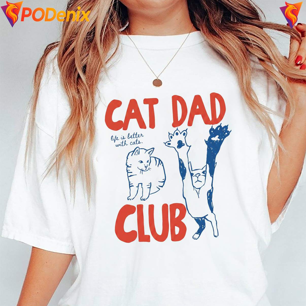 Fathers Day Cat Dad Club T-Shirt Funny Animal Lover Graphic Apparel Men Fathers Day Cat Dad Club T-Shirt Funny Animal Lover Graphic Apparel Men