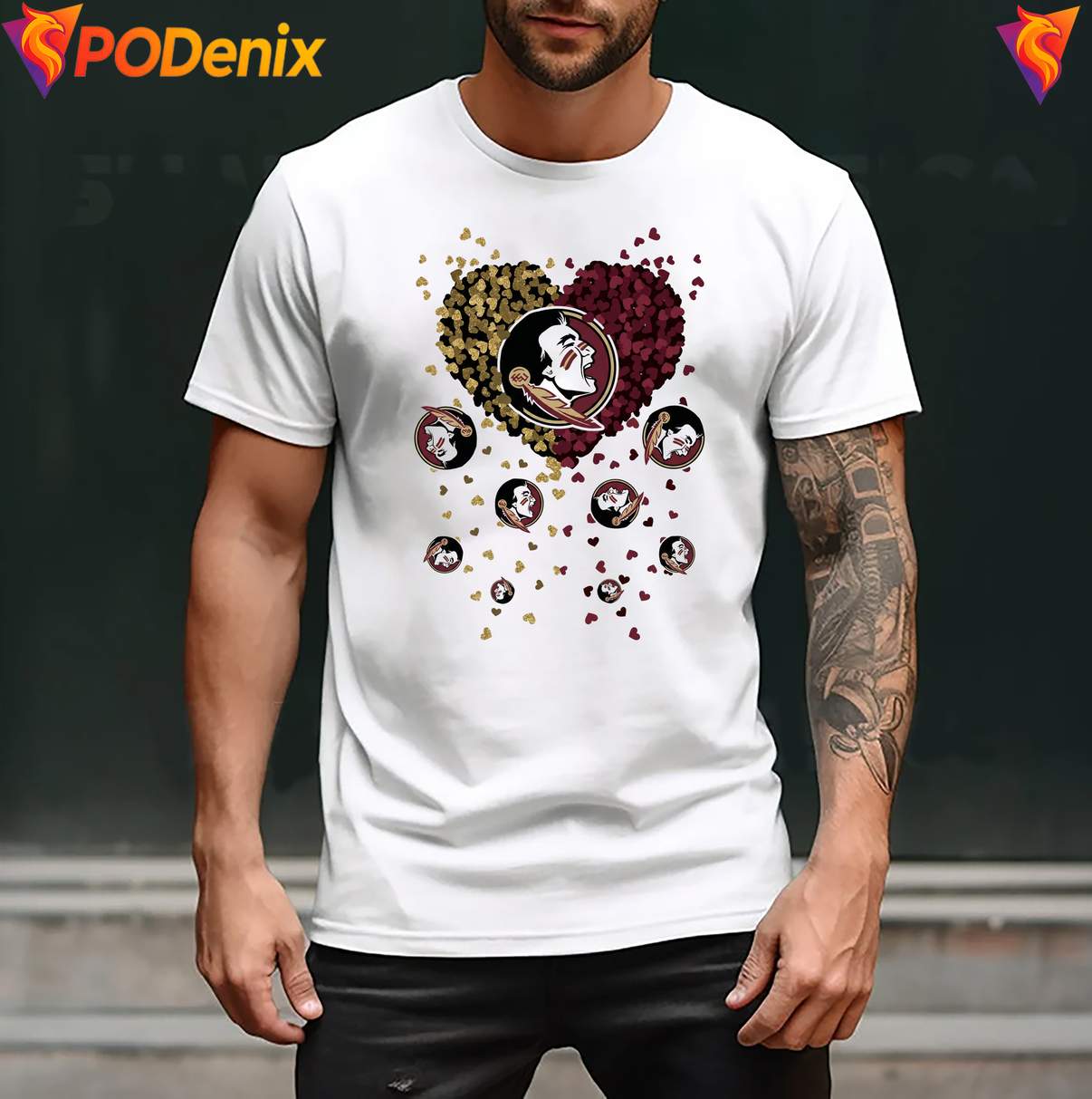 Florida State Seminoles 2026 Heart Shirt Football Sports Graphic For Men Florida State Seminoles 2026 Heart Shirt Football Sports Graphic For Men