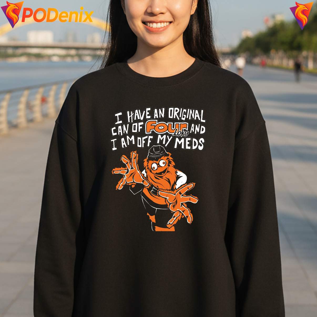 Gritty Philadelphia Mascot Tee I Have A Can Of Four Loko Graphic Men Gritty Philadelphia Mascot Tee I Have A Can Of Four Loko Graphic Men