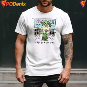 I Love Set Up Days Characters Shirt Tiny Rat Funny Meme Graphic For Mens