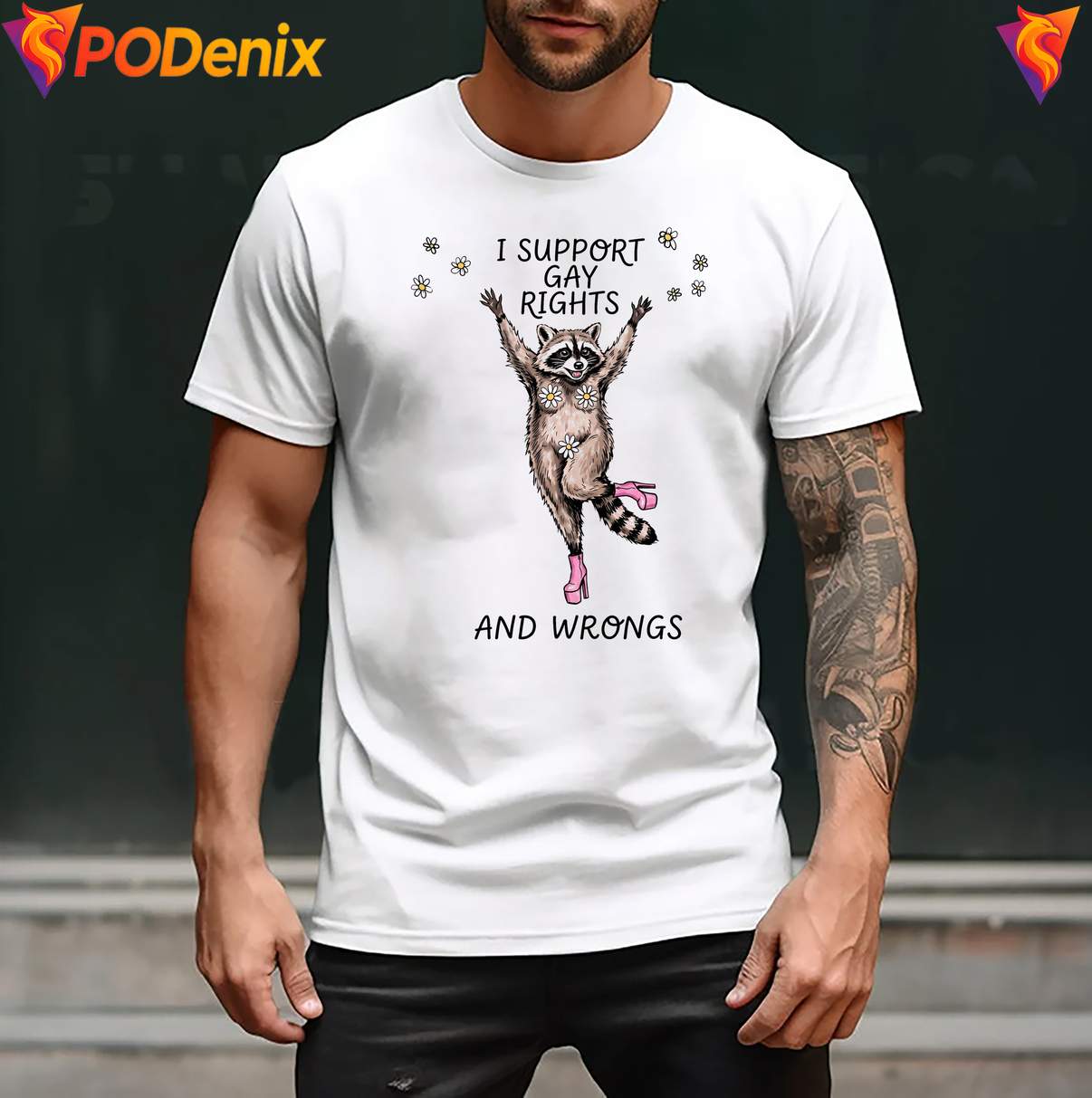 I Support Gay Rights And Wrongs Shirt Funny Raccoon LGBT Graphic For Men I Support Gay Rights And Wrongs Shirt Funny Raccoon LGBT Graphic For Men