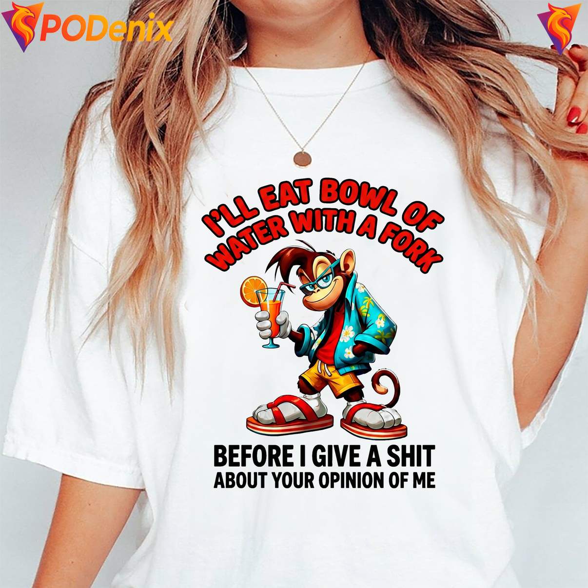 Ill Eat Bowl Of Water With A Fork T-Shirt Monkey Meme Funny Graphic For Men Ill Eat Bowl Of Water With A Fork T-Shirt Monkey Meme Funny Graphic For Men