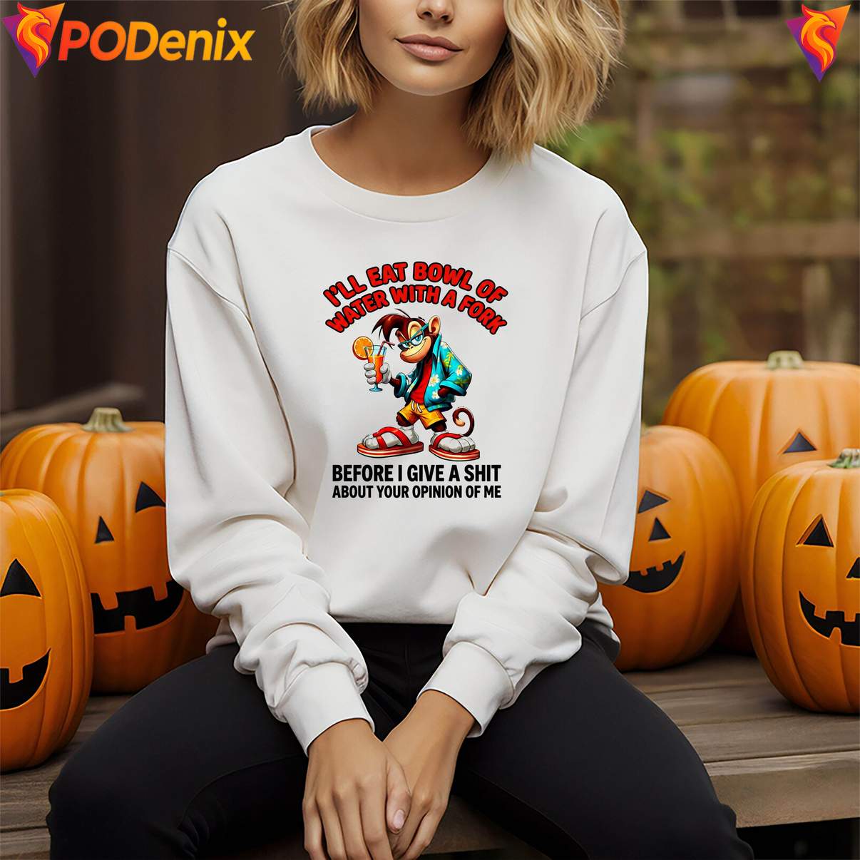 Ill Eat Bowl Of Water With A Fork Tee Monkey Meme Funny Graphic For Men Ill Eat Bowl Of Water With A Fork Tee Monkey Meme Funny Graphic For Men