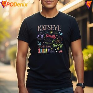 Katseye KPop Tour Fan Merch Shirt Vintage Chaos Concert Graphic For Men 3