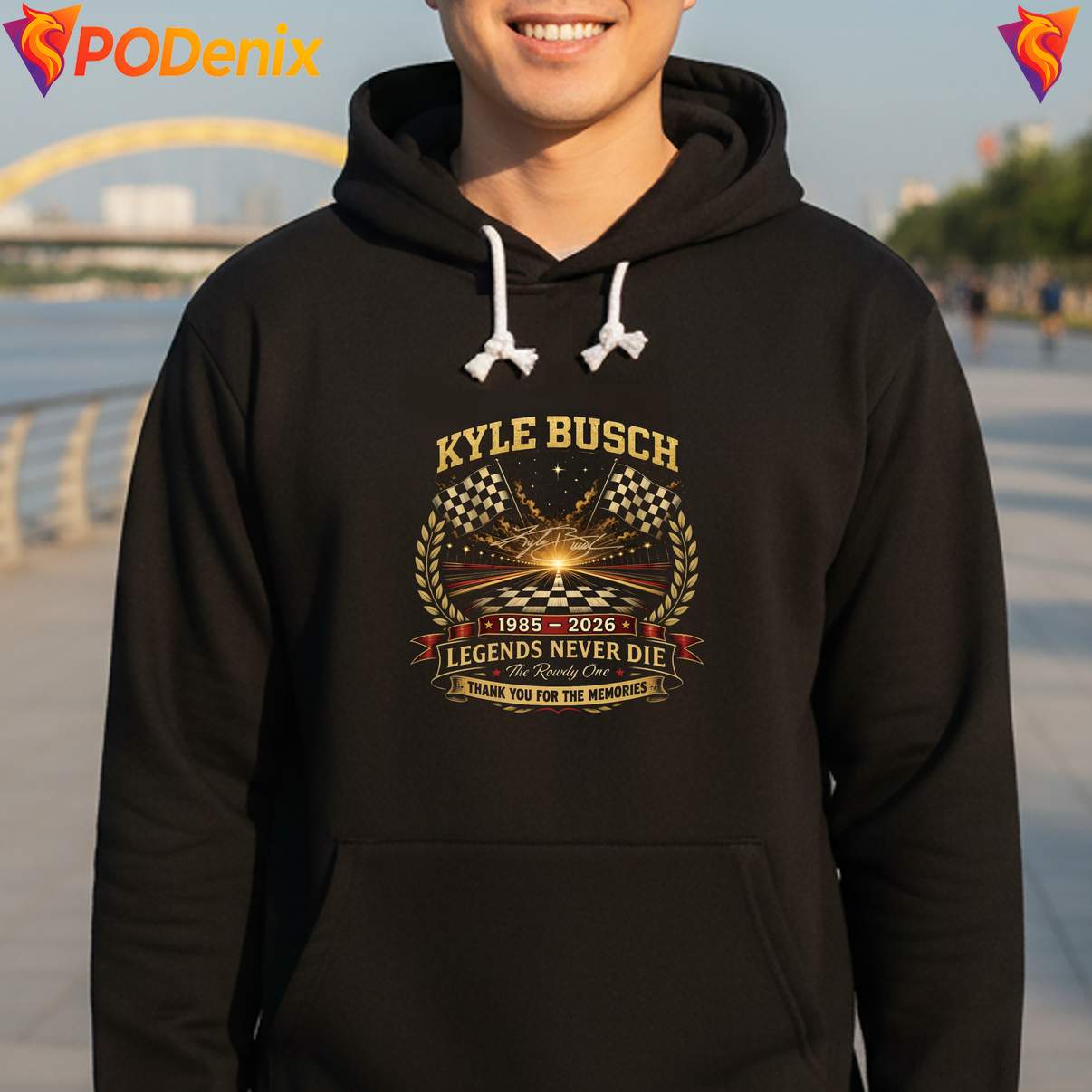 Kyle Busch Memorial Tribute Shirt The Rowdy One Legends Never Die Mens Kyle Busch Memorial Tribute Shirt The Rowdy One Legends Never Die Mens