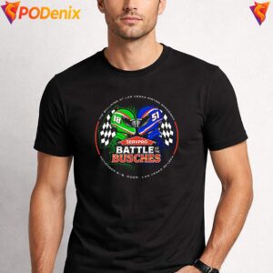 Kyle Buschs Wife Fan Shirt Battle Of The Bushes Racing Graphic For Men