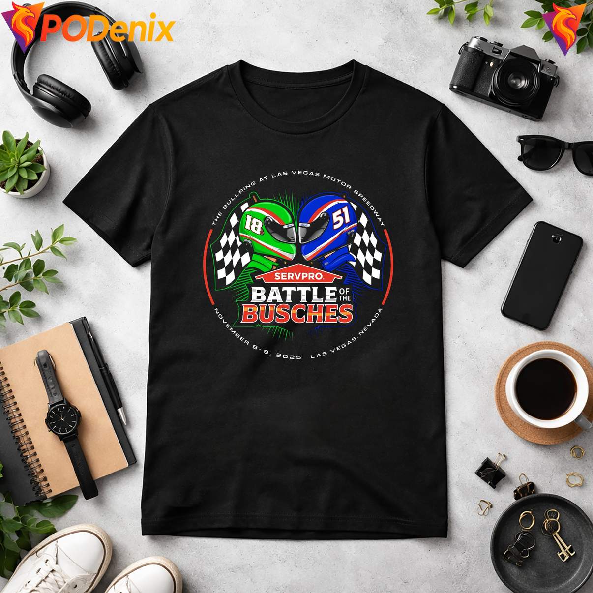 Kyle Buschs Wife Fan T-Shirt Battle Of The Bushes Racing Graphic For Men Kyle Buschs Wife Fan T-Shirt Battle Of The Bushes Racing Graphic For Men