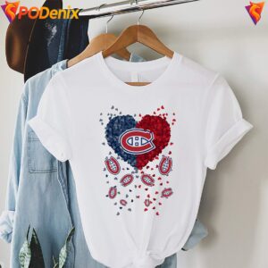Montreal Canadiens 2026 Heart Shirt NHL Hockey Sports Graphic For Mens 3