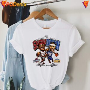 NBA Rookie Showdown 2003 2004 Fan Shirt Lebron James Vs Carmelo Anthony 3